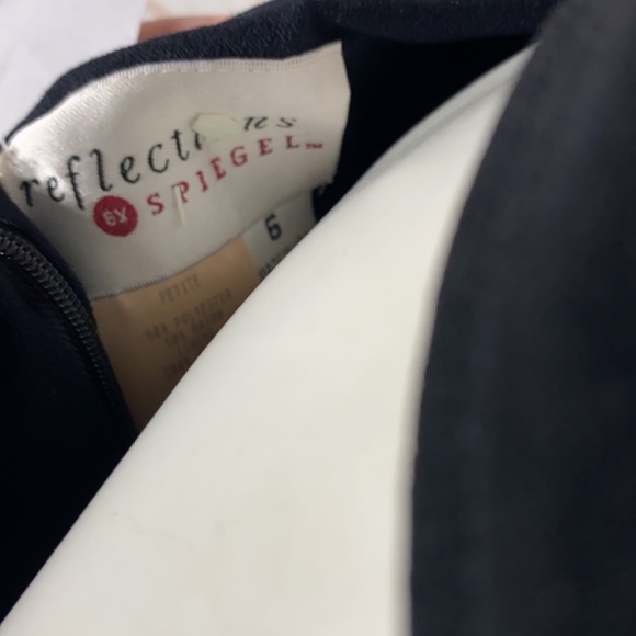 D-5 Spiegel Reflections Black Dress With Bow Tie - Picture 6 of 6